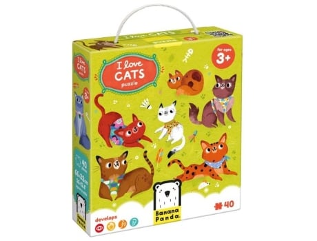 Livro I Love Cats Puzzle 3 Años De Desconocido (espanhol)
