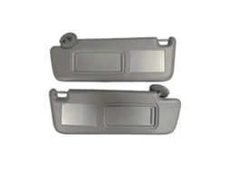 1 Par De Viseiras Solares Cinza Com Espelho E Lâmpada Led Para Prado 120 2003-2009 74310-6a020-b1 74320-6a020-b1 74320-60850-b1
