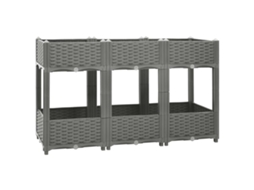 Raised Bed, Raised Beds Vidaxl Cinzeto Polipropileno (120 X 40 X 71 Cm)