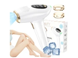 Aparelho De Depilação Ice Point – Laser Ipl Indolor, 3 Modos, 9 Níveis De Energia, Ponteiras Magnéticas (branco)