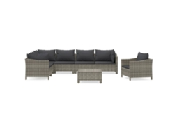 Garden Lounge Set, Garden Lounge Sets Vidaxl Cinzeto Rattan / Vime (n/a)
