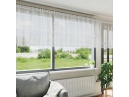 Vidaxl Cortina De Renda Branco 80 X 1200 Cm Poliéster