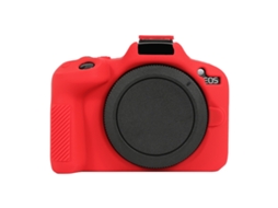 Capa Protetora de Silicone Macio para Canon Eos R50 Vermelha XIAOMOYU