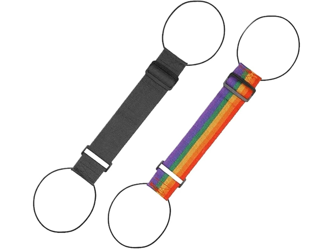 Conjunto De 24 Cintas Bagagem Ajustáveis Em Cores Do Arco Íris Com Conector 2em 1e Cinto Antiderrapante Para Prender E