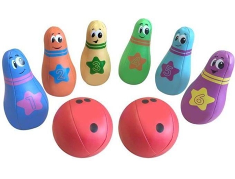 Conjunto de Bowling  (6 Pinos - 2 Bolas)