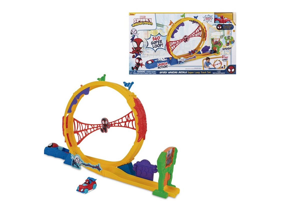 Pista Super Loop Amazing Metals MARVEL (Idade Mínima Recomendada: ‍3 Anos)
