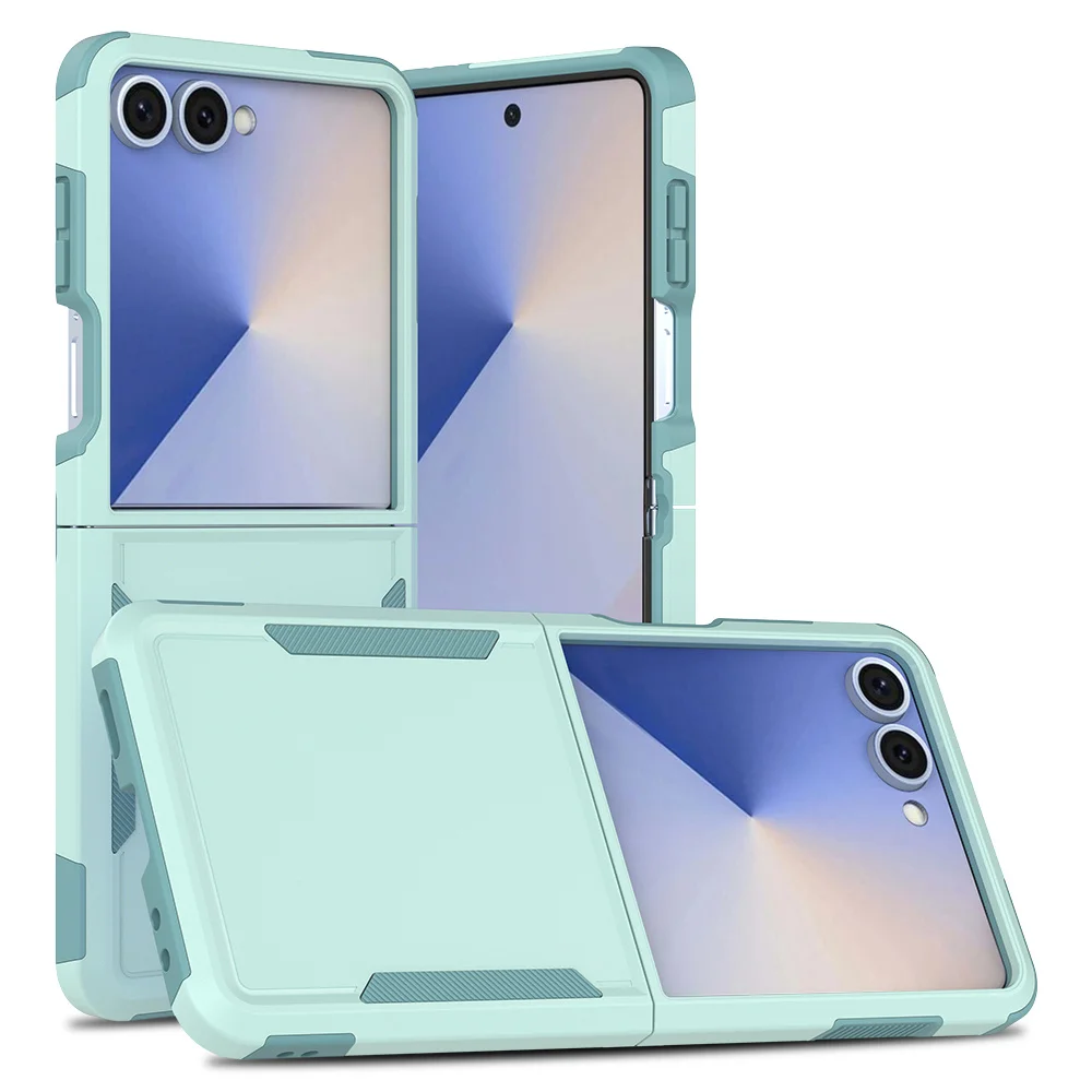 (verde Menta, Galaxy Z Flip4) Capa Rígida E Elegante Com Revestimento Eletroplástico Em Cristal, Resistente A Impactos, Para Celulares.