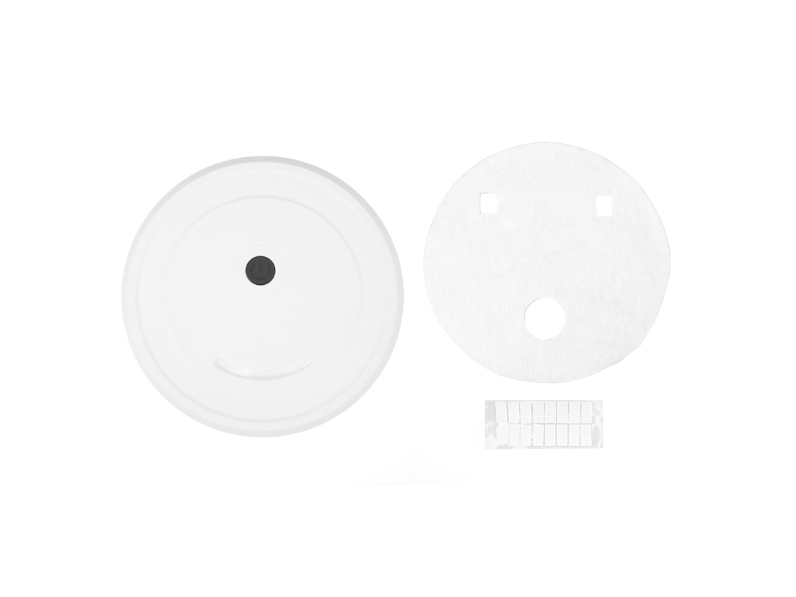 Aspirador Robô Inteligente de Alta Sução com Mop Abs para Casa Branco 230x230x42mm