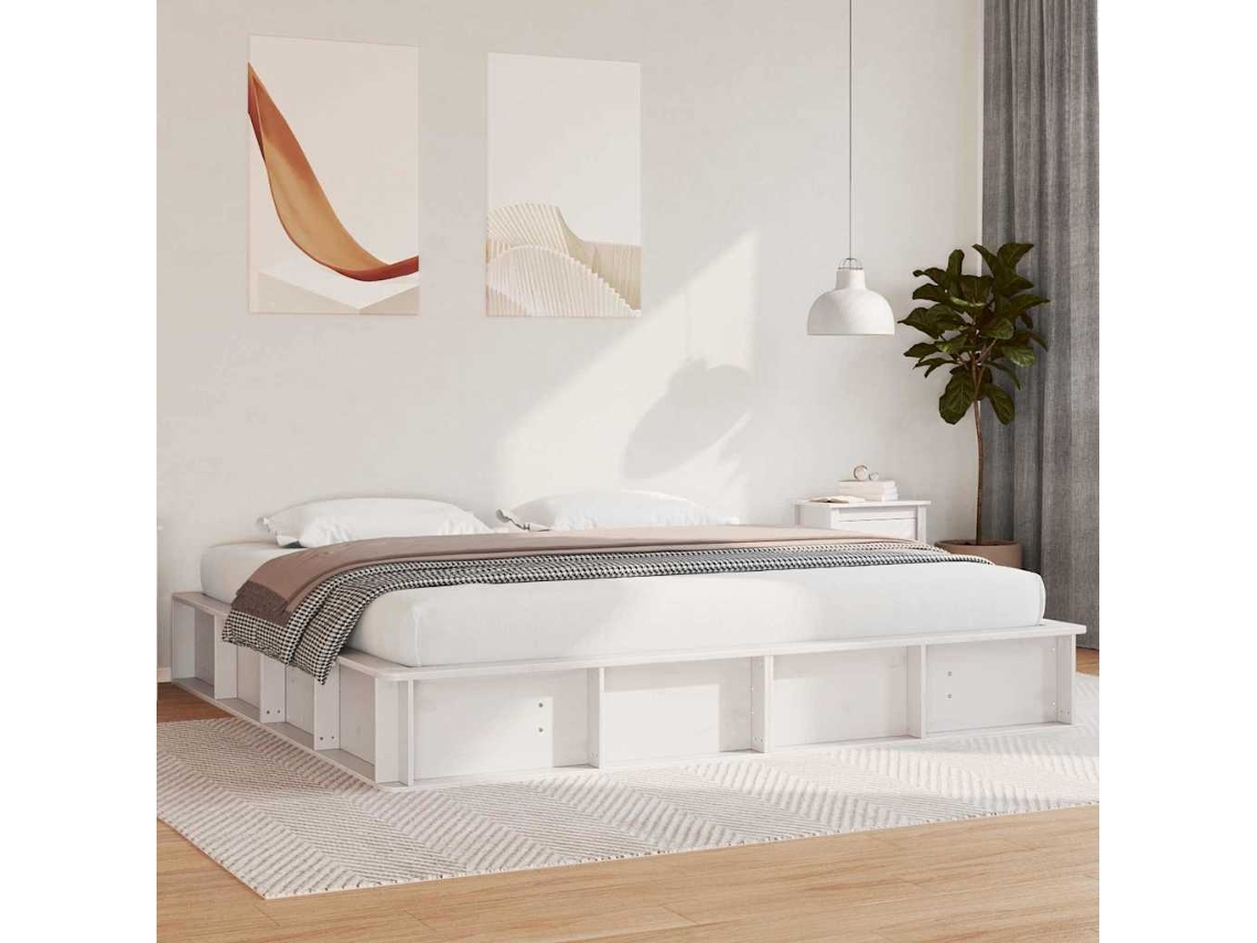 Vidaxl Estrutura da Cama Branco 180 X 200 Cm