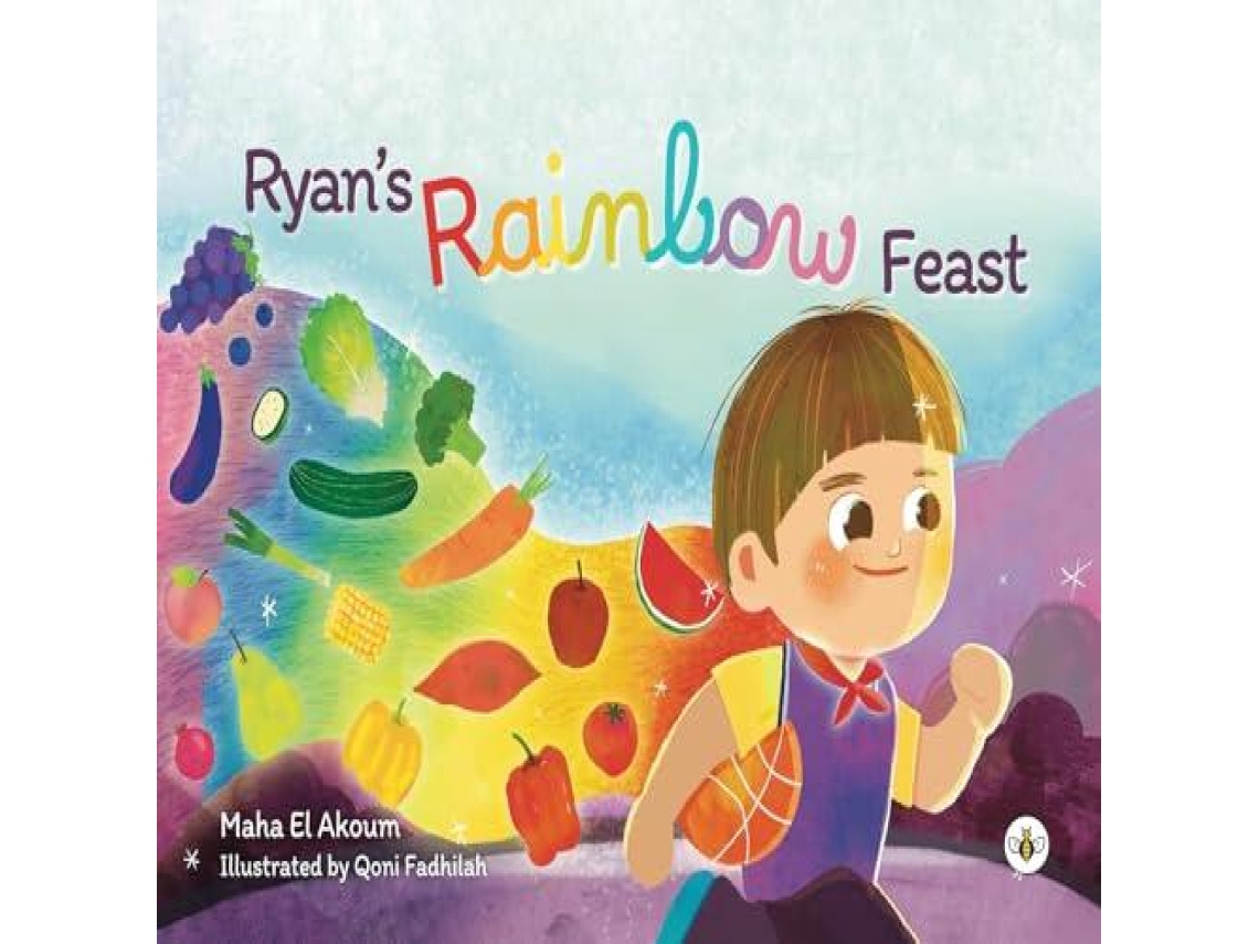 Livro Ryans Rainbow Feast de Maha El Akoum (Inglês)