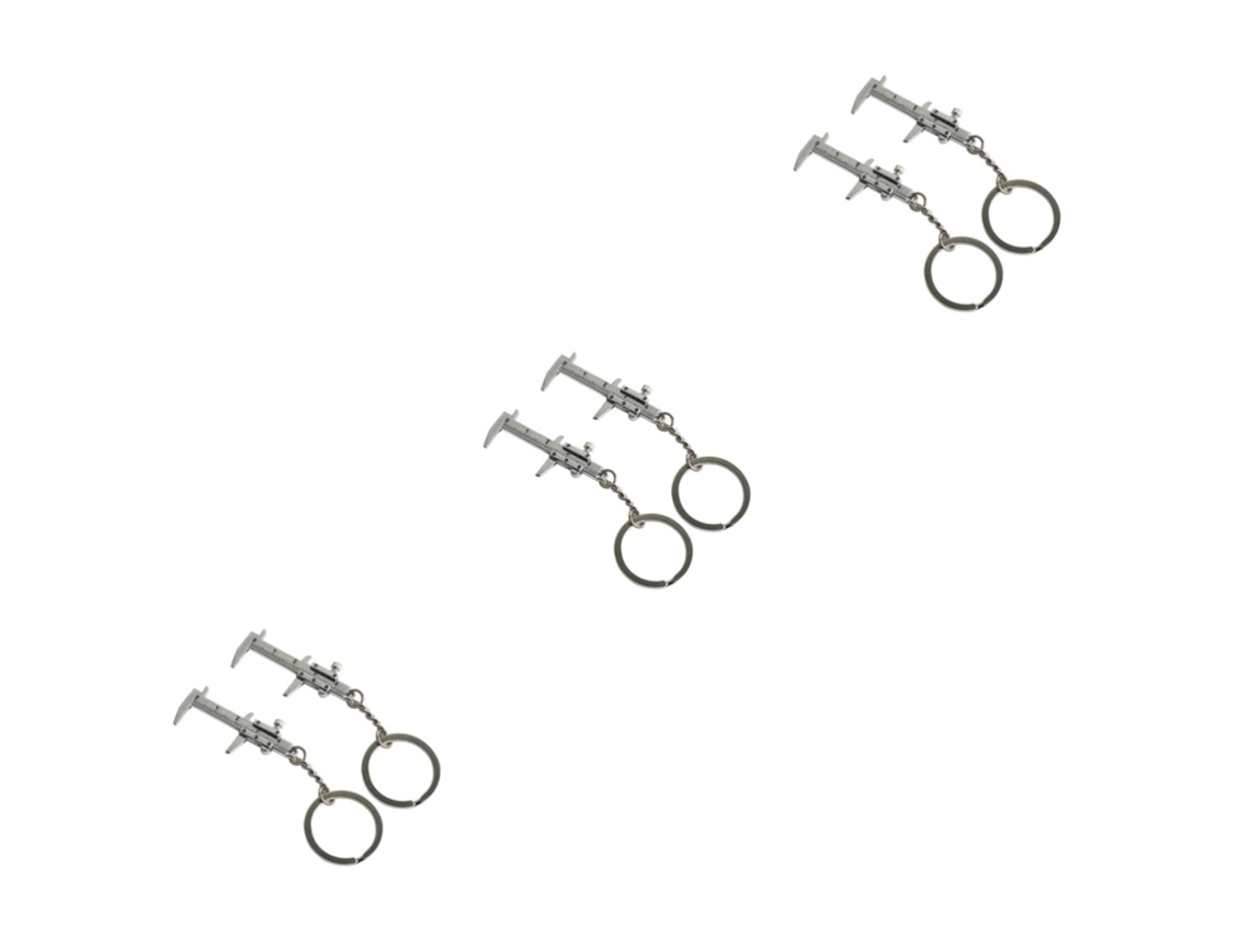 Conjunto De 3 Chaveiros Paquímetro Em Liga Zinco Mobestech, Mini Com E