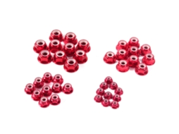 Conjunto De 10 Porcas Autotravantes M5 Com Inserto Nylon E Flange Alumínio Metálicas, Duráveis E Resistentes, Evitam