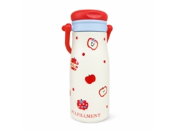Garrafa Térmica Com Pega Bk 668-27 Bege + Vermelho