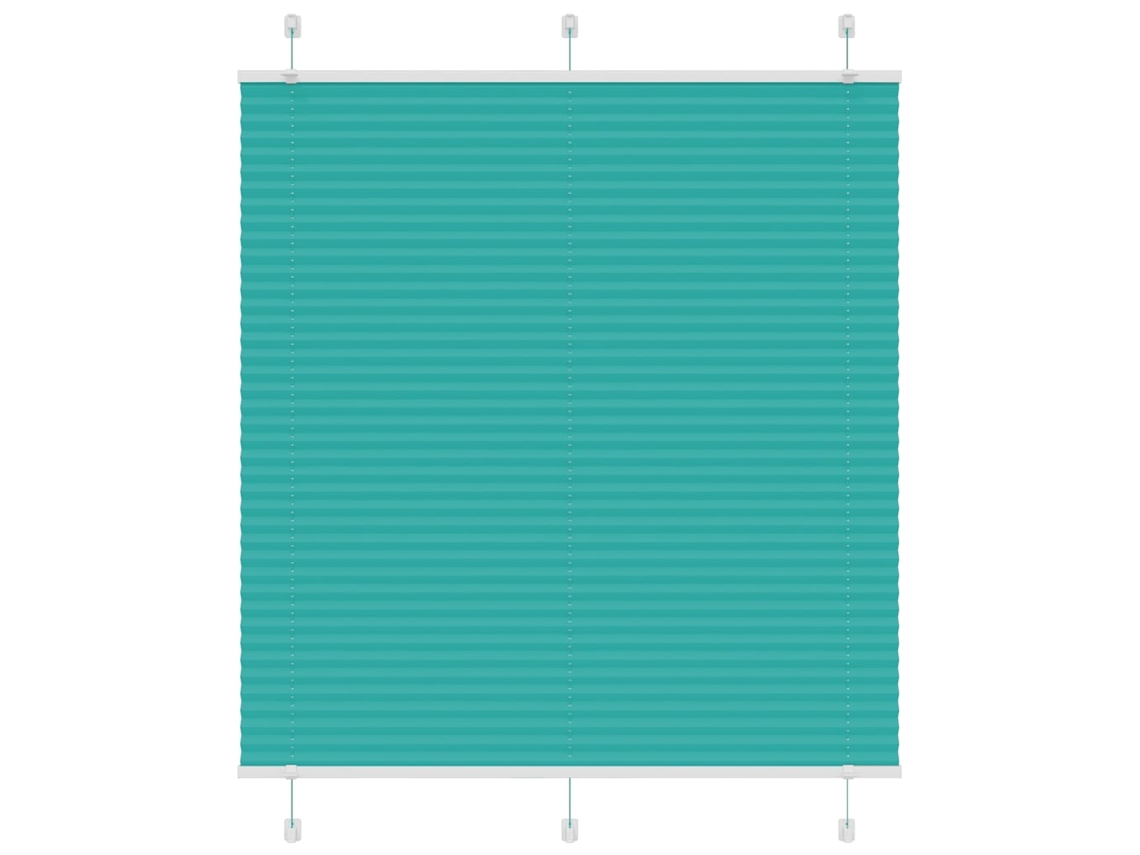 Vidaxl Plissado Cego Gasolina Verde 120x150 Cm Largura Tecido 119,4 Cm