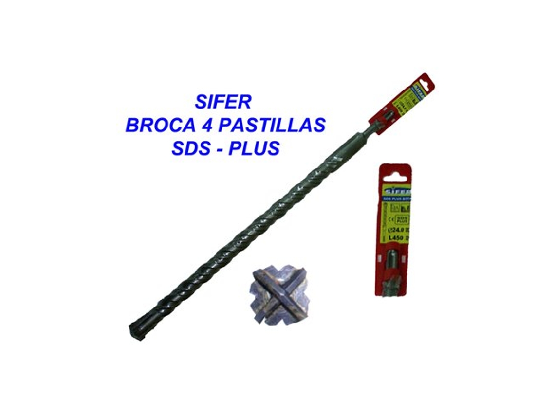 Broca Sifer Sds Plus 18x200 Mm 4 Almofadas