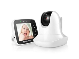 Intercomunicador Sem Fio para Bebê, Tela de 3,5 Polegadas, 2,4 Ghz, Áudio Bidirecional AQUAFORGE