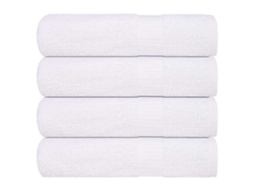 Vidaxl Toalhas De Banho Frogn 4 Pcs 70x140 Cm 360 G/m² Branco