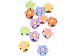 12 Clips Decorativos Em Formato De Flor Para Saída De Ar Do Carro