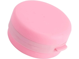 Escova De Banho Portátil Fomiyes Em Silicone Rosa Com Saboneteira, Escova De Massagem Macia Para Adultos E Bebês, Para