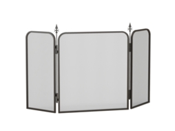Para faíscas 3 painéis tela lareira (dobrável, metálica, 96x1,3x56 Cm, preto) | S/MARCA