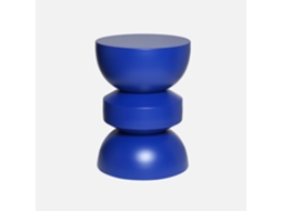 Mesa de Apoio Ou Extremidade Do Sofá em Metal Azul SWEEEK