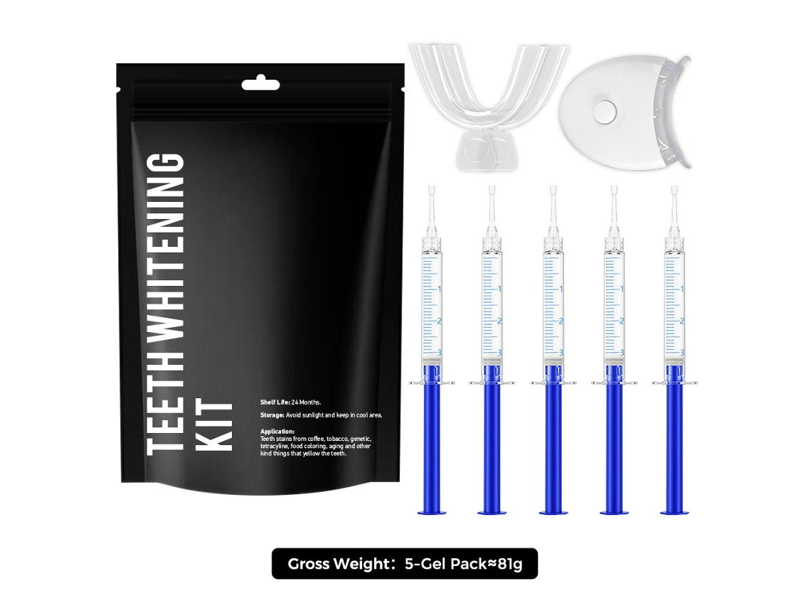 Dispositivo de clareamento dental com gel de luz fria, escova de dentes, conjunto de 7 peças, Siurn