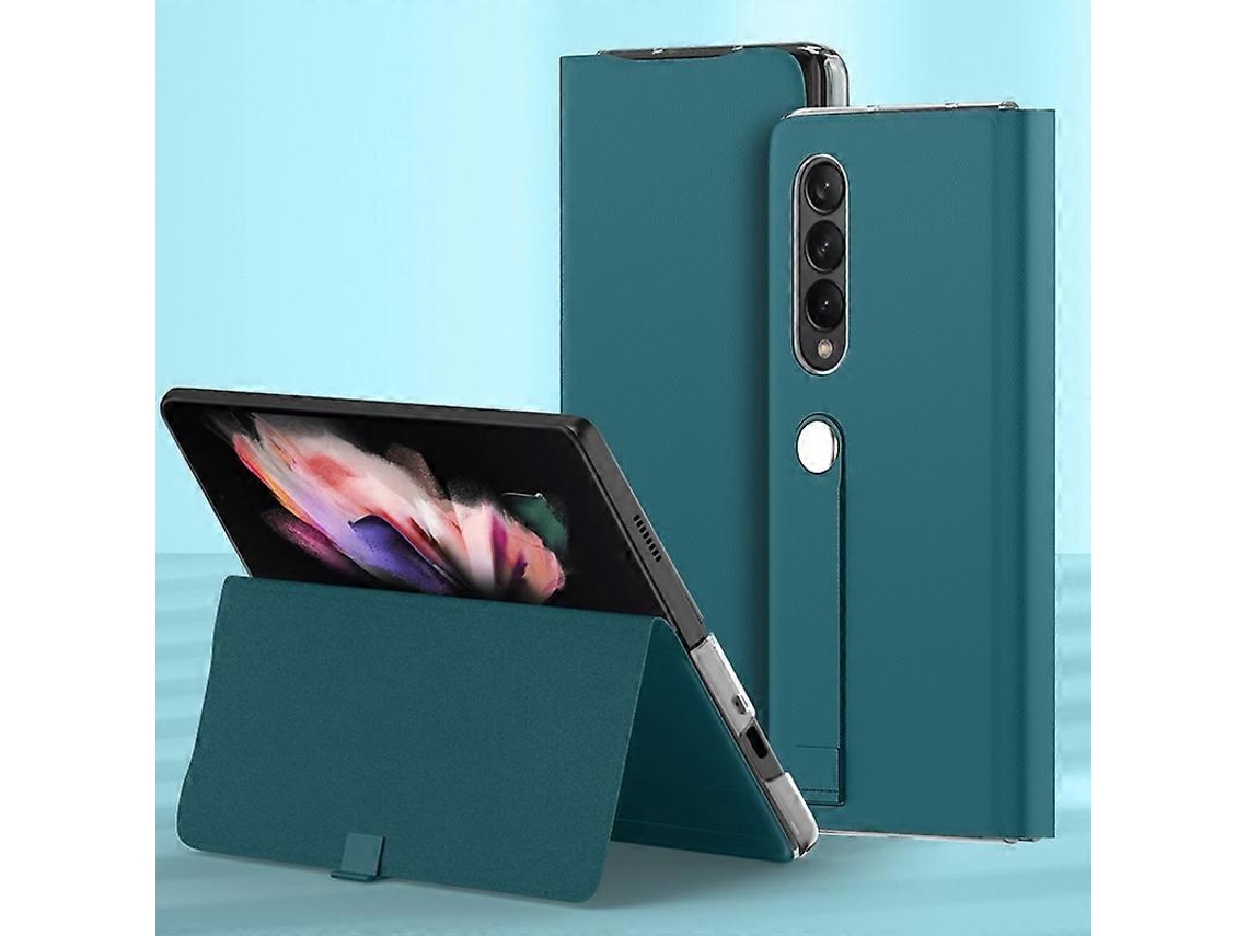 Capa De Couro Horizontal Com Flip E Suporte Para Samsung Galaxy Z Fold3 5g