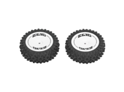 Mali 2 Peças Pneus Traseiros de Borracha para Carro Controle Remoto Wltoys 124007