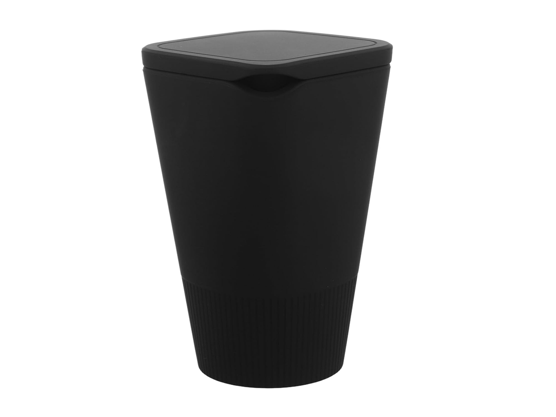 Lixeira De Carro Em Silicone Preto, À Prova D'água, Mini Porta-copos Dobrável, Recipiente Multiuso