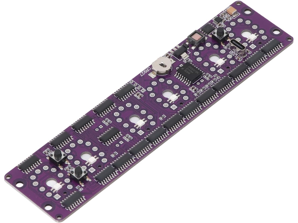 Módulo De Relógio Com Tubo Nixie Opção 12 24 Horas 1 Digital.