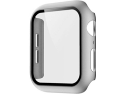 Capa e Película Vidro Apple Watch Series 6 G4M 44mm Cinzento