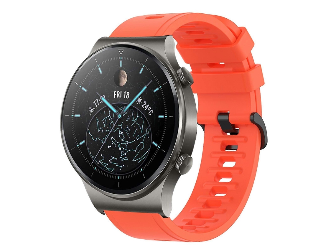 Pulseira De Silicone Macio De Cor Sólida Para Huawei Gt2 Pro 22mm