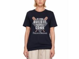 Rockinstone Field Of Dreams If You Build It Navy Adult T-shirt Size:m