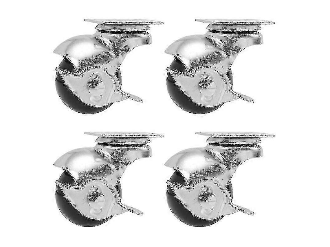 Conjunto De 4 Rodízios Giratórios De Esferas Para Móveis De Ferro, Rodas Universais. Aquaforge