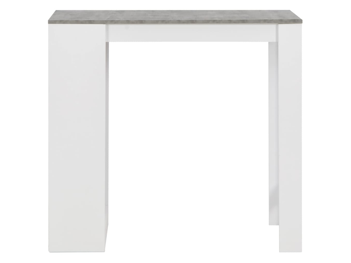 Mesa Bar com Prateleira Branco 110x50x103 Cm MAISON EXCLUSIVE