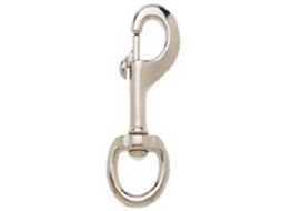 Gatilho Mosquetão Giratório Oval Pitchchromed Prateado 25 Mmhispano Hipica