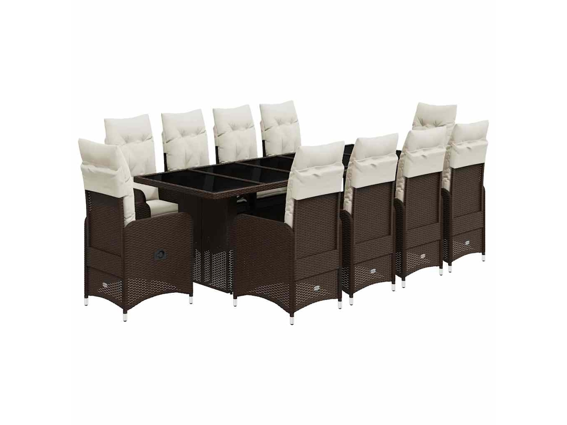 Bistro Set, Bistro Sets Vidaxl Marrom Rattan / Vime (n/a)