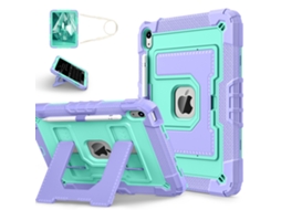 Capa Protetora, Estojo Para Tablet, Suporte De Proteção Contra Quedasroxo Lótus E Verde Menta Ipad Mini 6/7 Yunzii