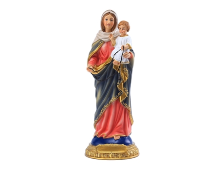 Virgem Maria Segurando Jesus Enfeites Religiosos Decoração de Mesa Interior Artesanato em Resina WEIMAI
