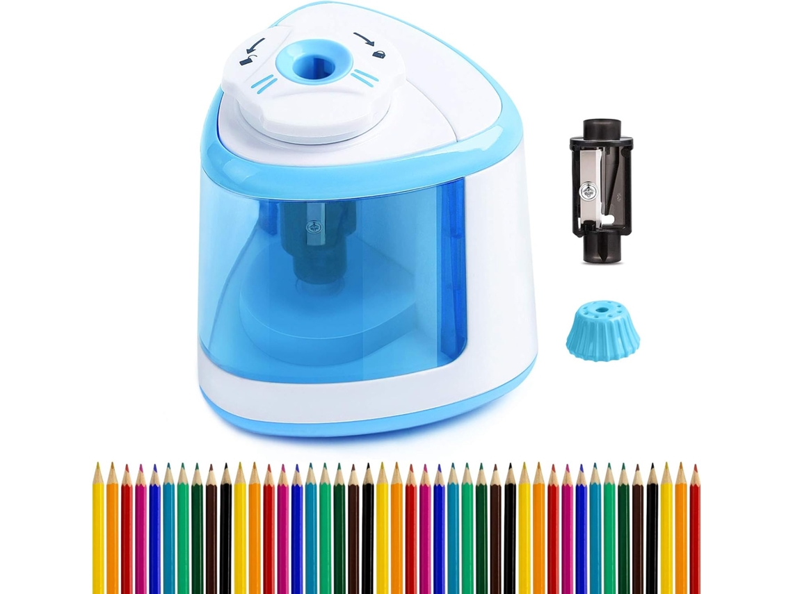 Apontador de lápis automático Slowmoose, apontador de lápis elétrico alimentado por bateria
