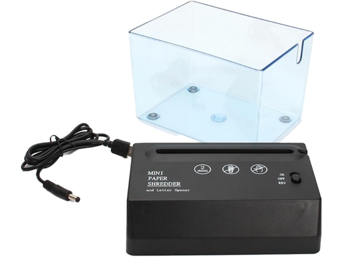 Mini Cortador De Papel Elétrico Portátil Para Documentos, Com Bateria