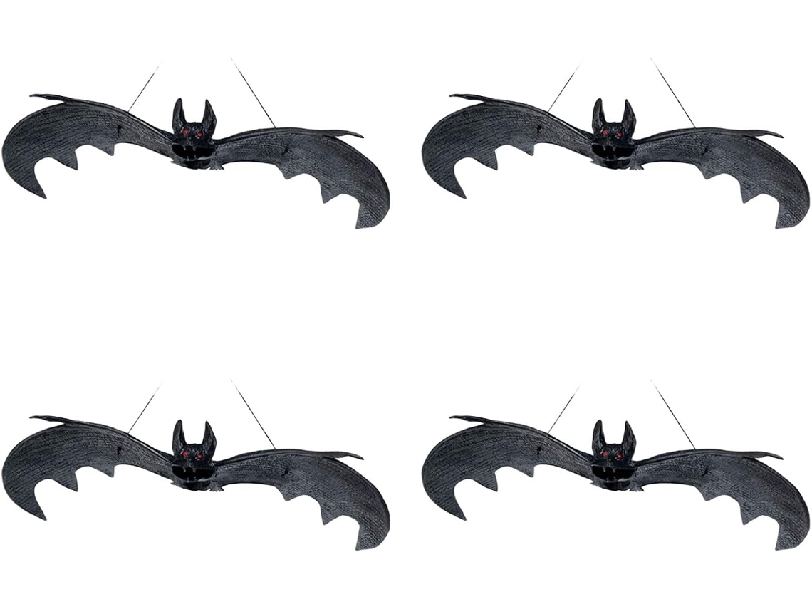 4 Morcegos de Halloween para Pendurar SFUSHOS
