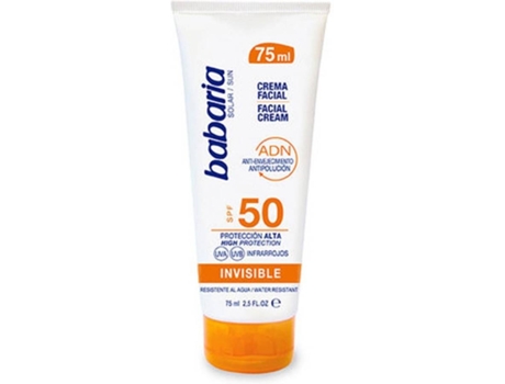 Protetor Solar Facial Solar Adn Invisible  Spf 50 (75 ml)