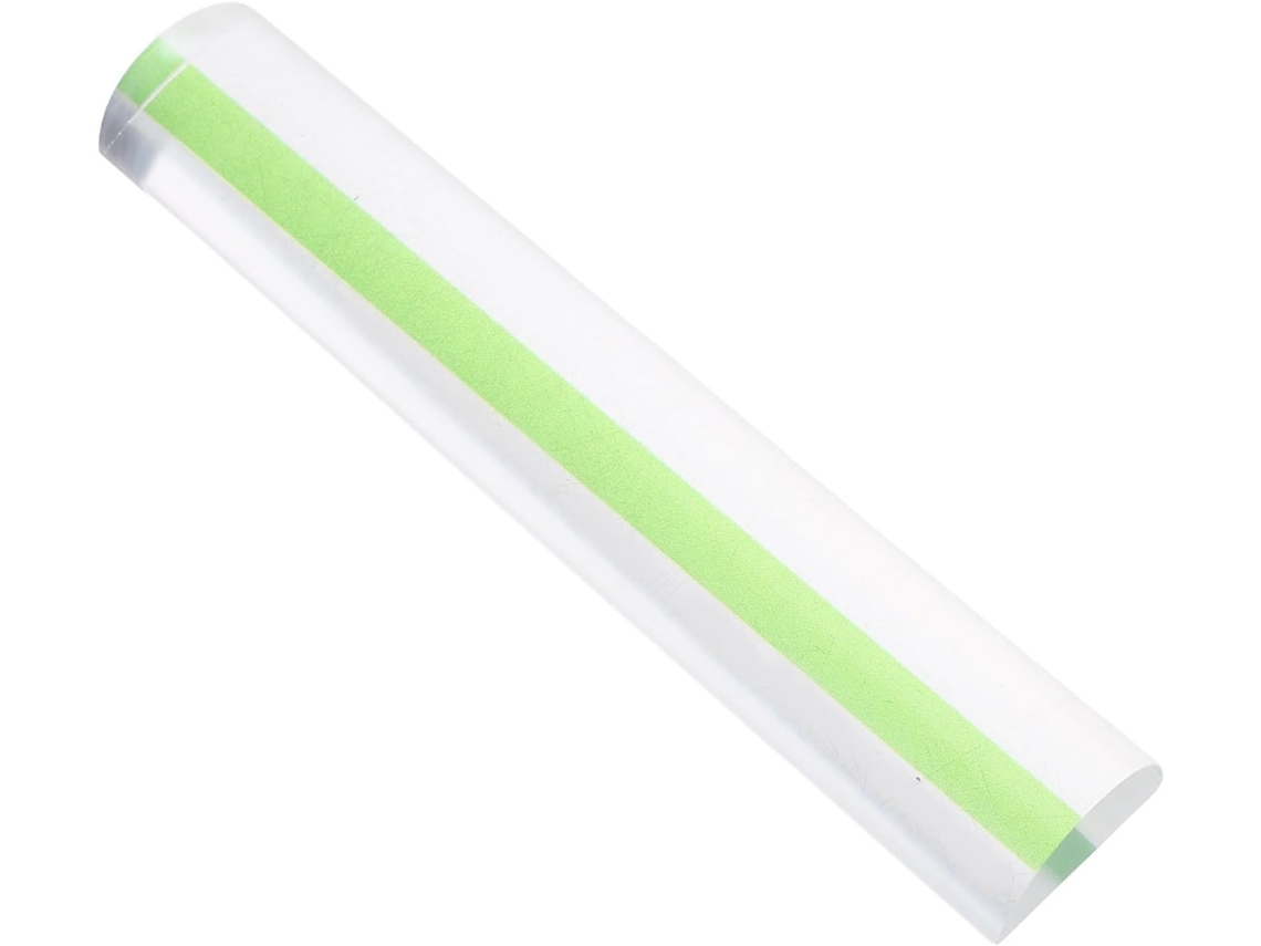 Lupa De Acrílico 15 Cm (6 Polegadas) Na Cor Verde, Régua Aumento