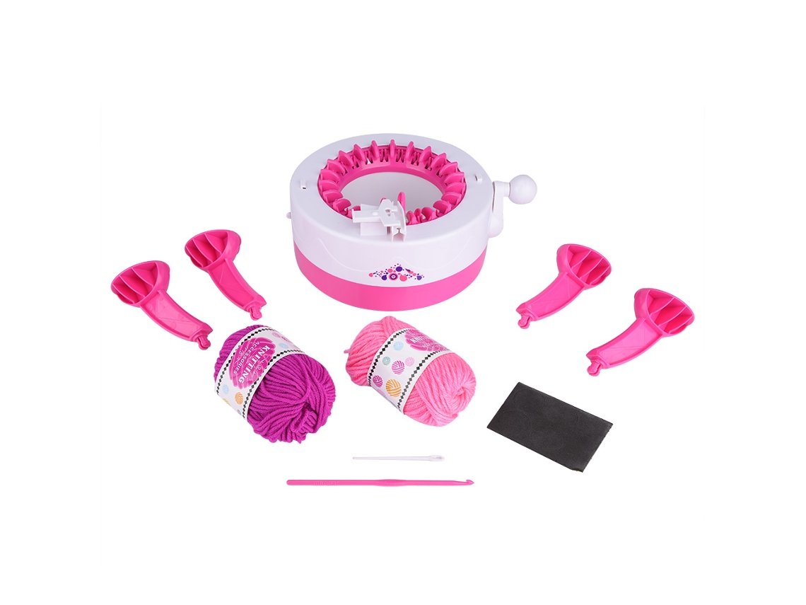 Primerox brinquedo Educativo Máquina de Tricot Mini para Crianças Cachecóis Bonés Camisetas