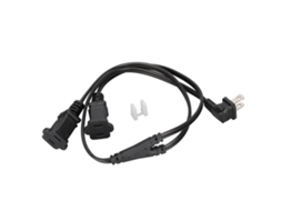 Mali extensor de Cabo de Energia Splitter Y Nema 1‑15p Macho para 2 Fêmeas 2 Pés 18agw 10a