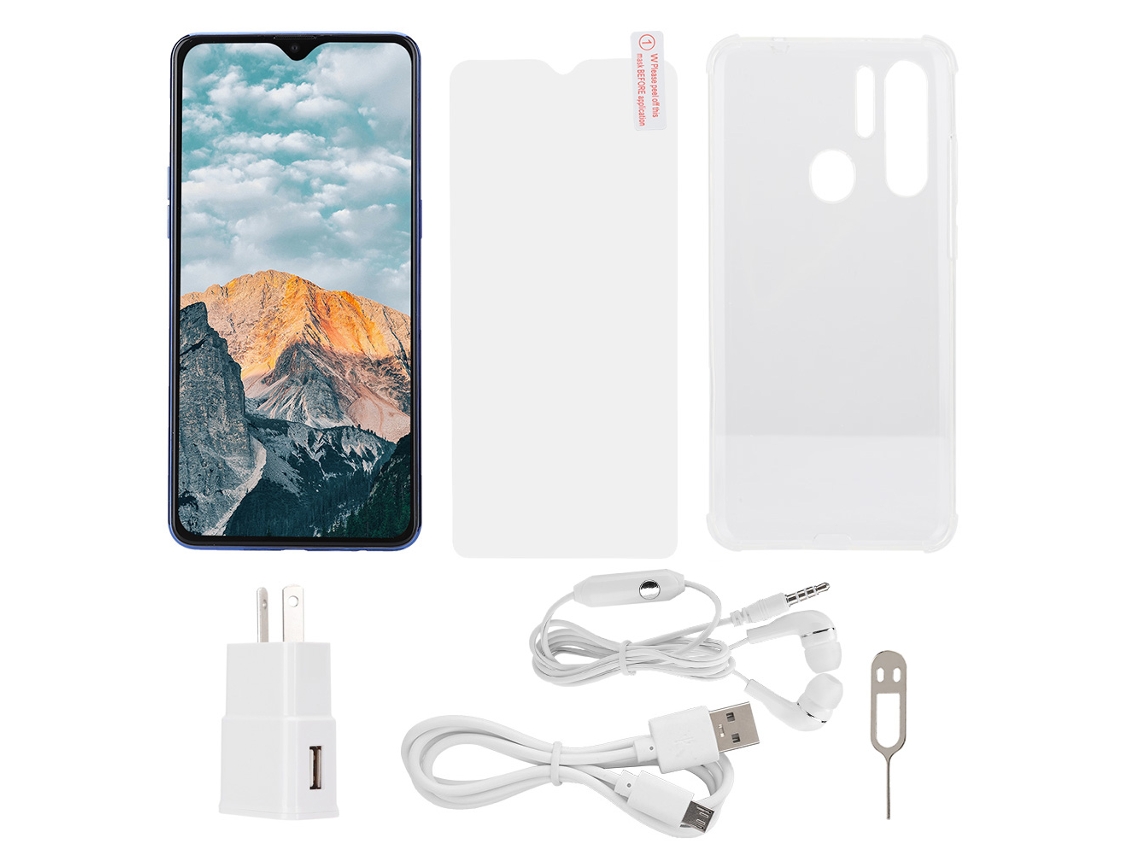 Smartphone Laxiscreed De 6,3 Polegadas Com Ecrã Em Forma De Gota D'água Azul