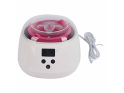Aquecedor de cera elétrico profissional com LED e recipiente de silicone para depilação, 100-240V, plugue padrão Reino Unido.