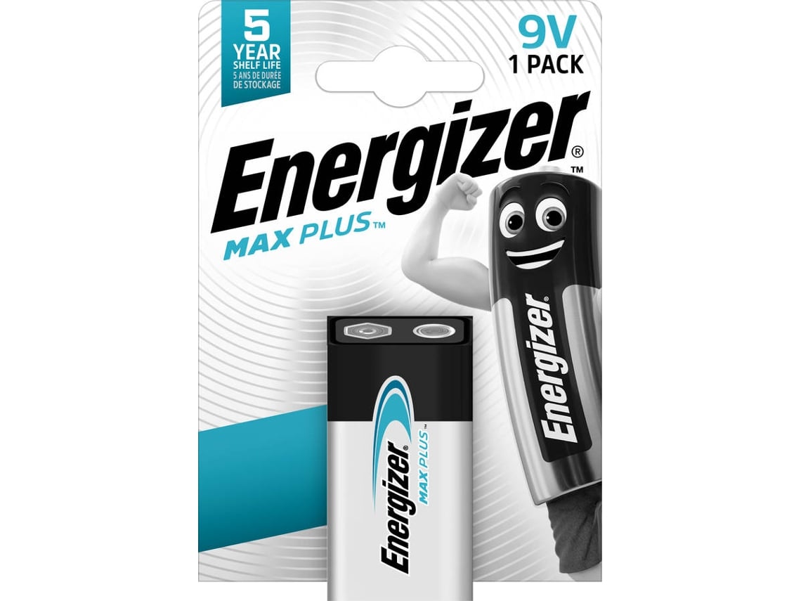 Pilha ENERGIZER Max Plus 9V (1 unidade)