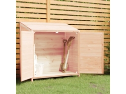 Vidaxl Abrigo De Jardim 102x52x112 Cm Madeira De Abeto Maciça